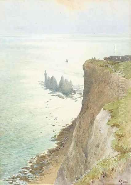 The Needles, Isle of Wight Oil Painting by Charles Robertson