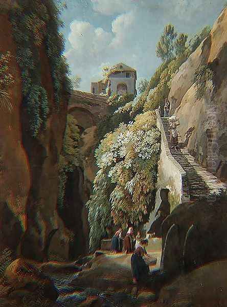 Capri Oil Painting by Ramsay Richard Reinagle