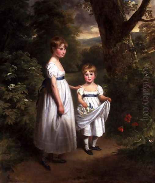 The Two Sisters Oil Painting by Ramsay Richard Reinagle