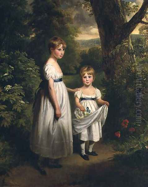 The Sisters Oil Painting by Ramsay Richard Reinagle