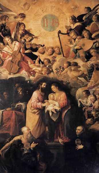 Adoration of the Name of Jesus 1604-05 Oil Painting by Juan de las Roelas