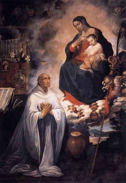 Vision of St Bernard 1611 Oil Painting by Juan de las Roelas