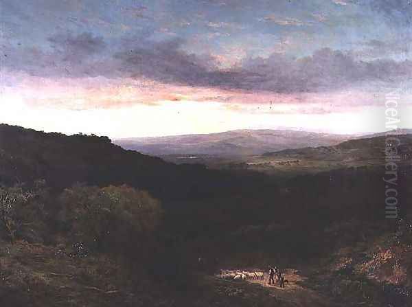 Dartmoor Oil Painting by Leopold Rivers