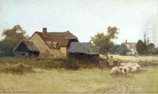 New pastures Oil Painting by Leopold Rivers