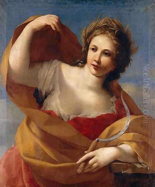 Ceres c. 1660 Oil Painting by Giovanni Francesco Romanelli