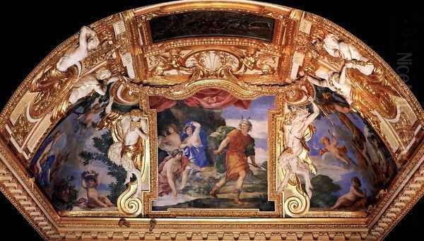 Ceiling decoration Oil Painting by Giovanni Francesco Romanelli