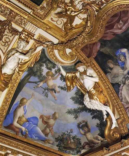 Ceiling decoration (detail) Oil Painting by Giovanni Francesco Romanelli