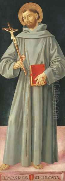 Saint Francis of Assisi Oil Painting by Antoniazzo Romano