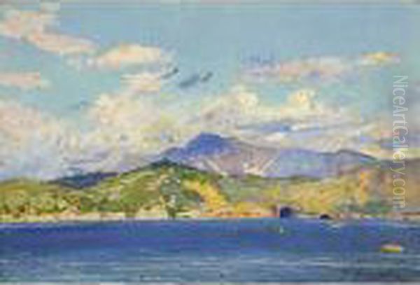 Golfo Di La Spezia, Alpi Apuane Oil Painting by Giuseppe Pennasilico