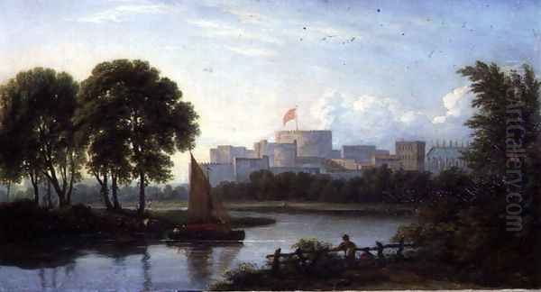 Windsor Castle Oil Painting by Philip Reinagle