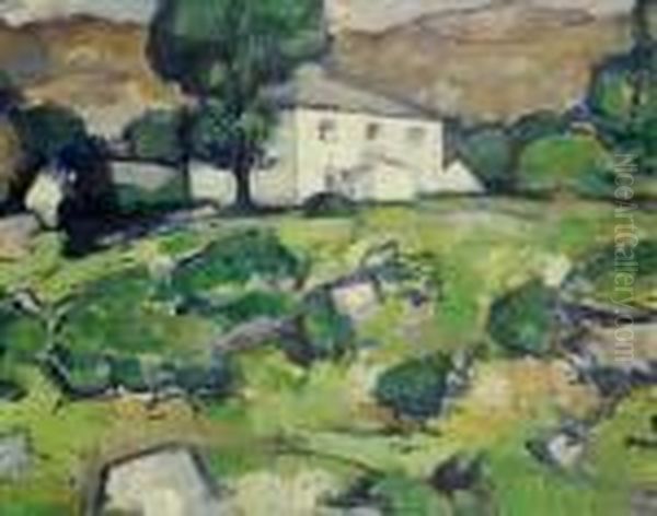 The White Farm Oil Painting by Samuel John Peploe