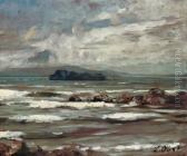 A Breezy Day Oil Painting by Samuel John Peploe