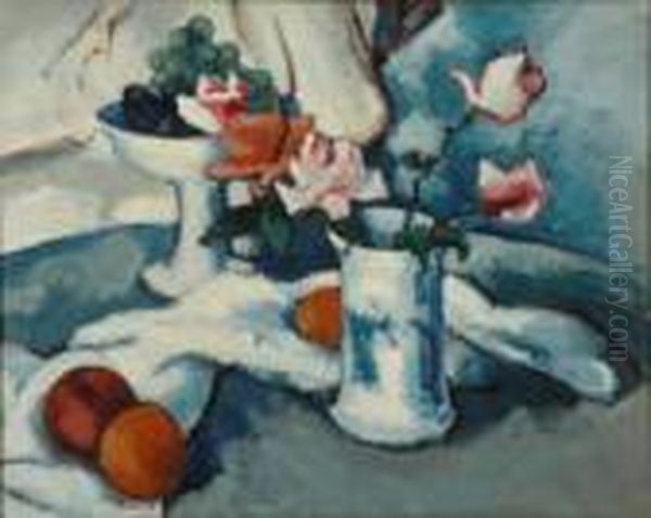 A La Pep Oil Painting by Samuel John Peploe