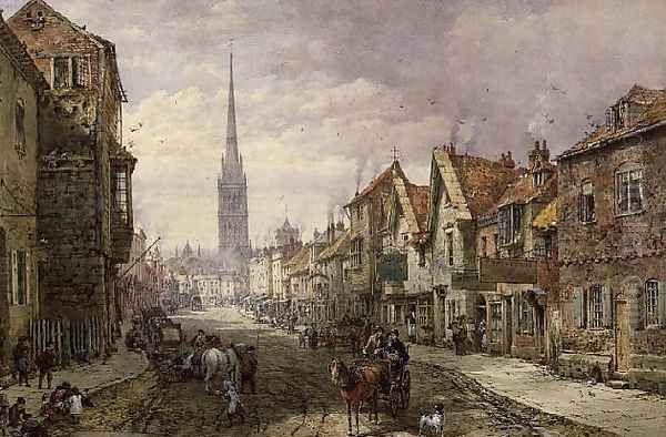 Salisbury, c.1870 Oil Painting by Louise Rayner