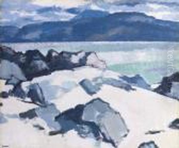 Ben More, Mull, From Iona Oil Painting by Samuel John Peploe