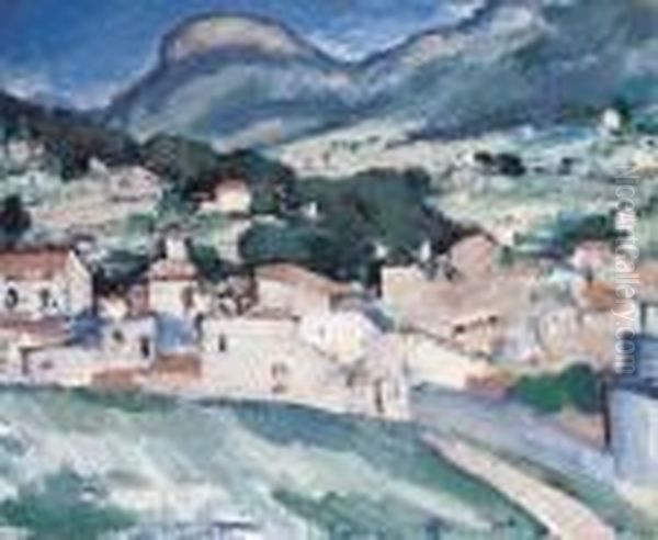 Bird's-eye View, Cassis Oil Painting by Samuel John Peploe