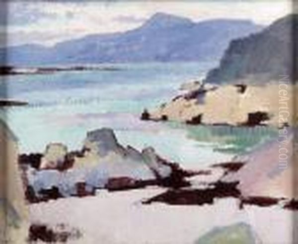 Iona Oil Painting by Samuel John Peploe