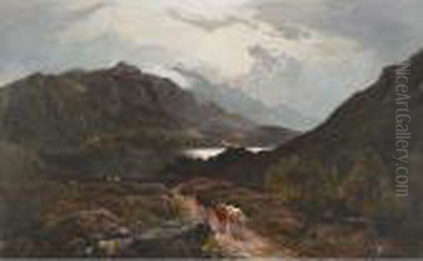 Loch Long From Glenco Oil Painting by Sidney Richard Percy