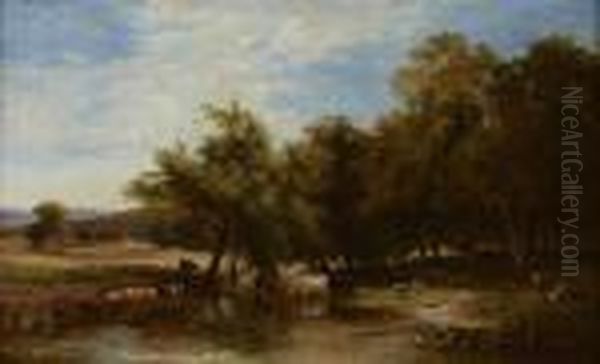 Noon Oil Painting by Sidney Richard Percy