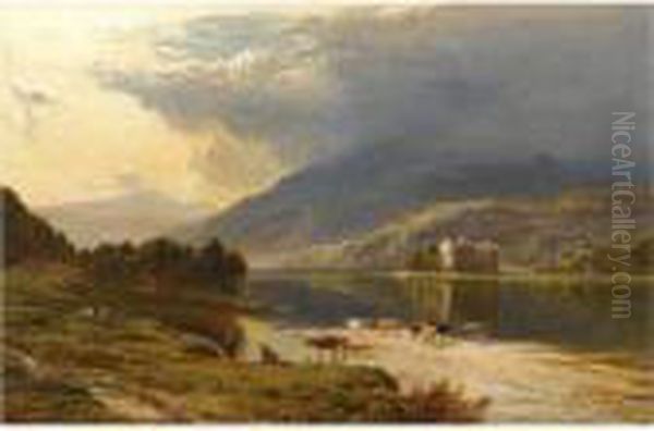 Kilchurn Castle, Loch Awe Oil Painting by Sidney Richard Percy