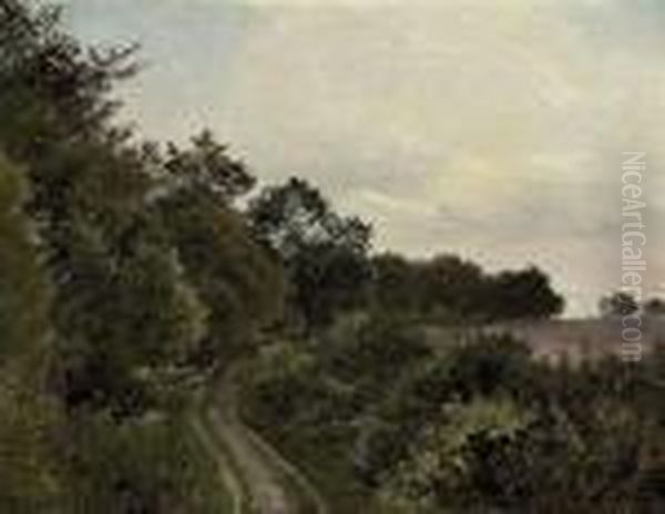 The Wooded Track Oil Painting by Sidney Richard Percy