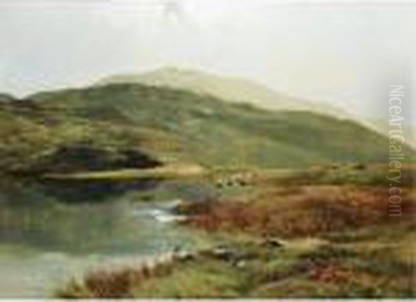 The Edge Of The Loch Oil Painting by Sidney Richard Percy