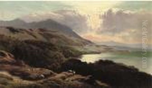 Loch Tay, Perthshire Oil Painting by Sidney Richard Percy