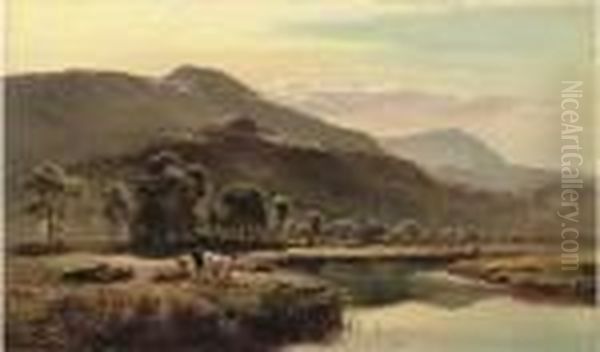 Near Ambleside, Westmorland Oil Painting by Sidney Richard Percy