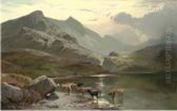 Loch Coruisk Oil Painting by Sidney Richard Percy