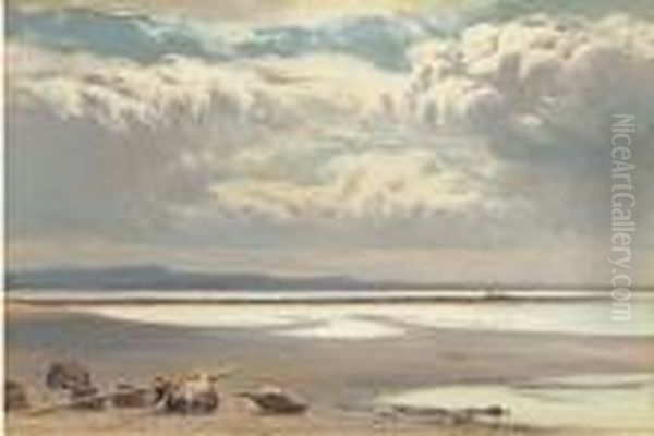 Retreating Tide Oil Painting by Sidney Richard Percy