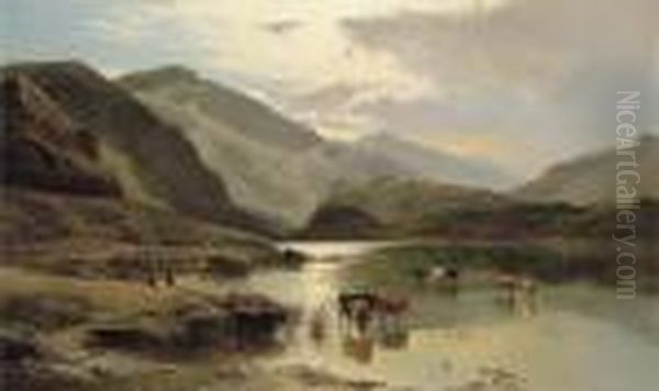 On The Mawddach, North Wales Oil Painting by Sidney Richard Percy