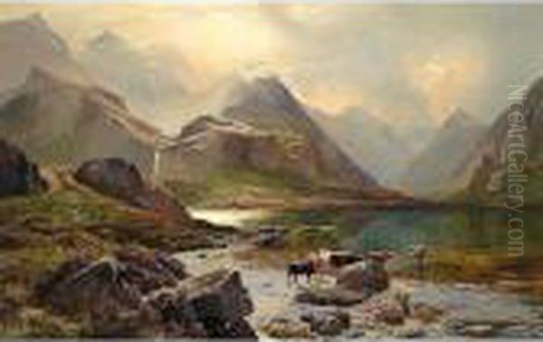 Loch Coruisk, Isle Of Skye Oil Painting by Sidney Richard Percy