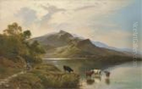 August...north Wales Oil Painting by Sidney Richard Percy