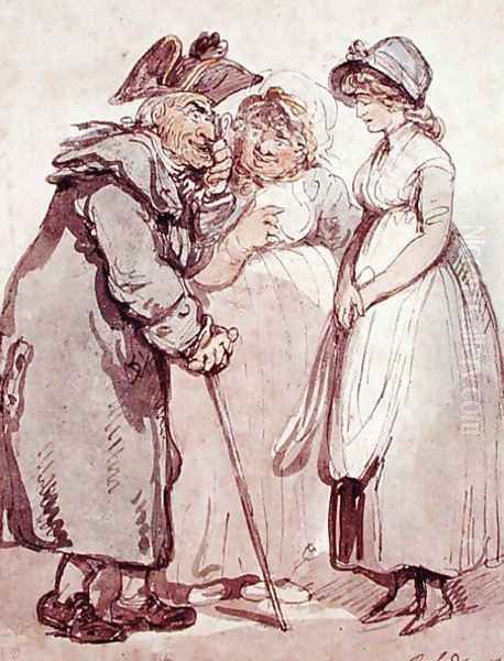 The Introduction, 1800 Oil Painting by George Derville Rowlandson