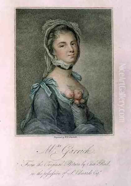 Mrs Garrick, engraved by W.P. Sherlock, 1802 Oil Painting by Catherine Read