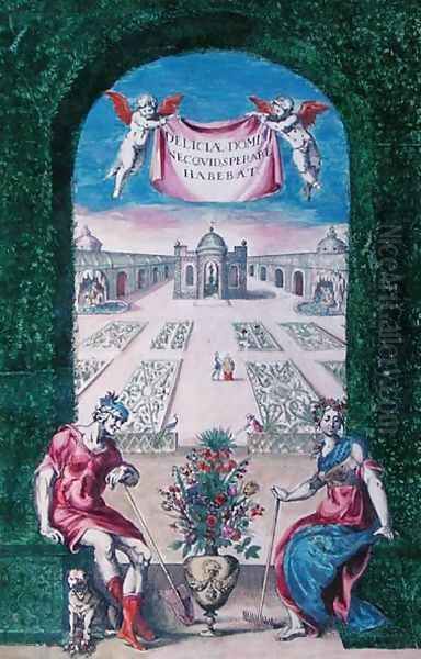 Book of plants, 1627 Oil Painting by Daniel Rabel