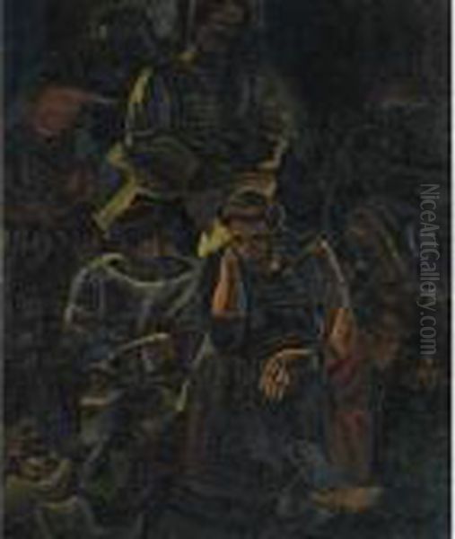 Vissers Oil Painting by Constant Permeke