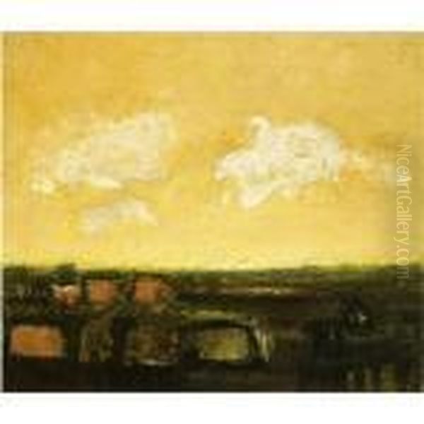 A Landscape Oil Painting by Constant Permeke