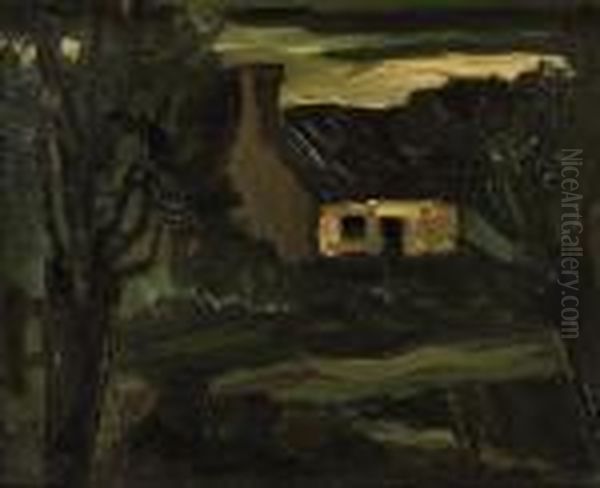 A Farmhouse Oil Painting by Constant Permeke