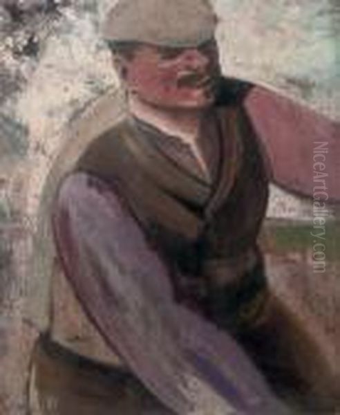 Laboureur: The Farmer Oil Painting by Constant Permeke