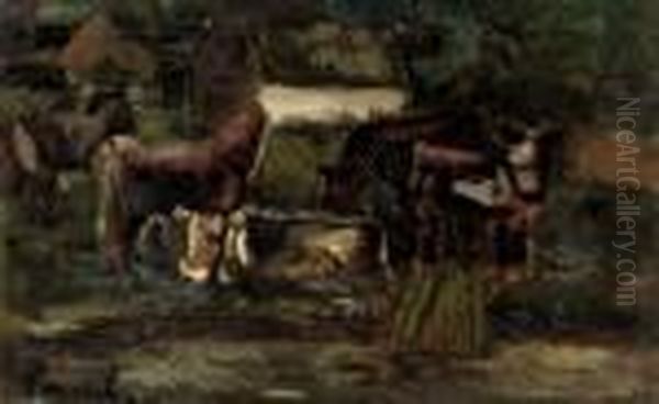 Cows In A Meadow Oil Painting by Constant Permeke