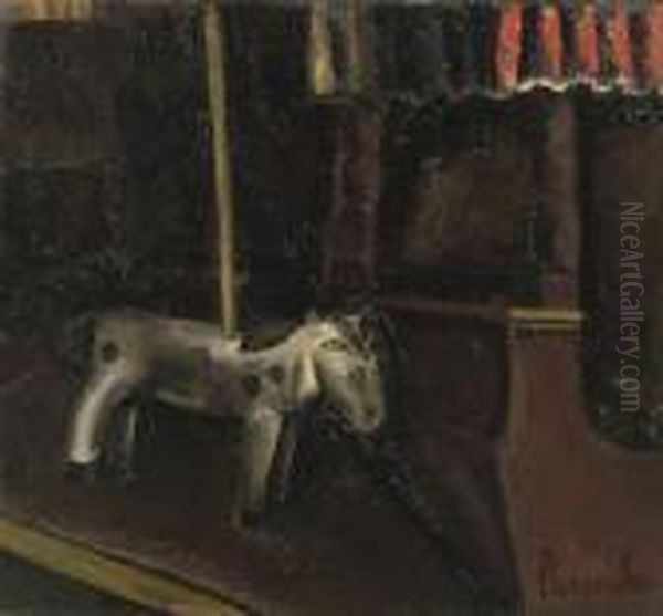 Le Cheval De Caroussel Oil Painting by Constant Permeke