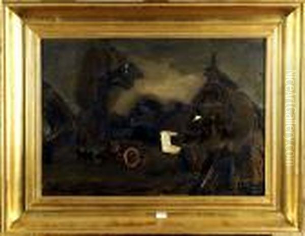 La Charrette Oil Painting by Constant Permeke