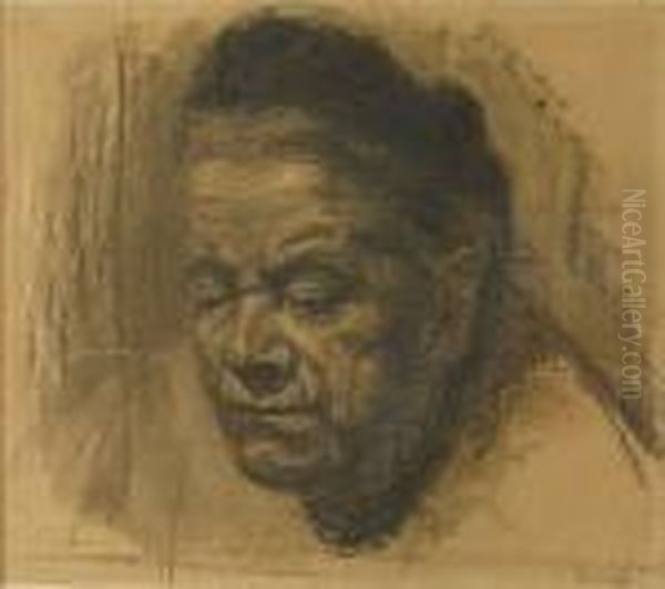 Portrait De Ma Mere Oil Painting by Constant Permeke