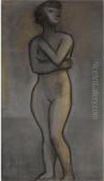 Standing Nude Oil Painting by Constant Permeke