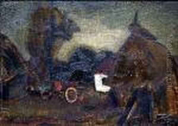 [la Charrette] Oil Painting by Constant Permeke