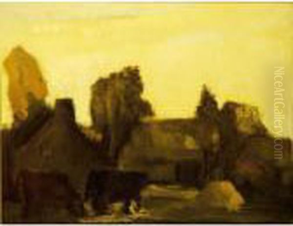 Landscape Oil Painting by Constant Permeke