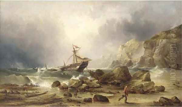 The stranding Oil Painting by Henry Redmore