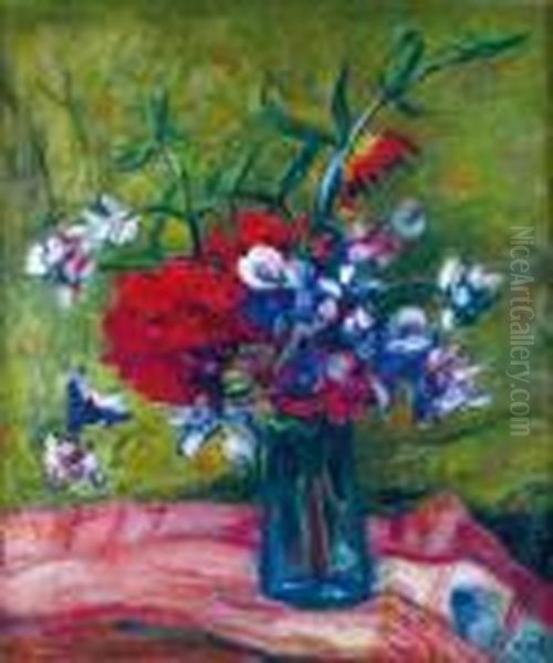 Bouquet Champetre Oil Painting by Jean Peske