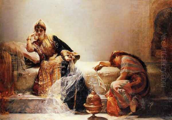 Sheherazade Oil Painting by Edouard Frederic Wilhelm Richter